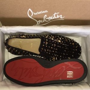 Men's Christian Louboutin Roller Boat Flats